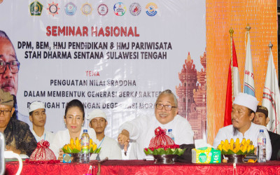 Perkuat Nilai Sraddha, STAH Dharma Sentana Gelar Seminar Nasional Bersama Ida Pandita Mpu Jaya Acharya Nanda