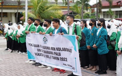 Menghadiri Acara Penarikan KKN Gel I moderasi beragama di UIN Datokarama