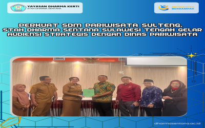 PERKUAT SDM PARIWISATA SULTENG, STAH DHARMA SENTANA SULAWESI TENGAH GELAR AUDIENSI STRATEGIS DENGAN DINAS PARIWISATA